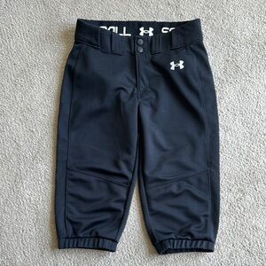 Under Armour Kids Black Baseball Pants